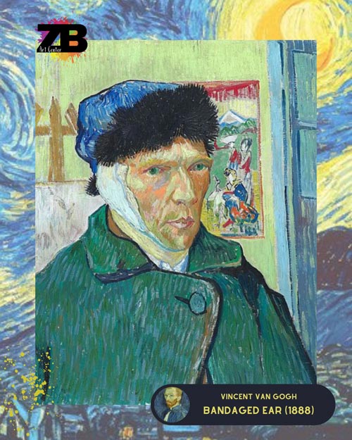 Van Gogh with bandaged ear