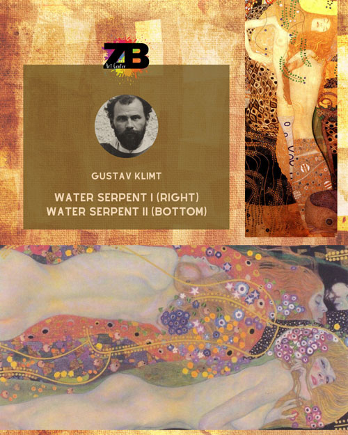 Water Serpents by Gustav Klimt