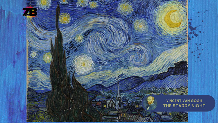 the starry night painting by Vincent Van Gogh